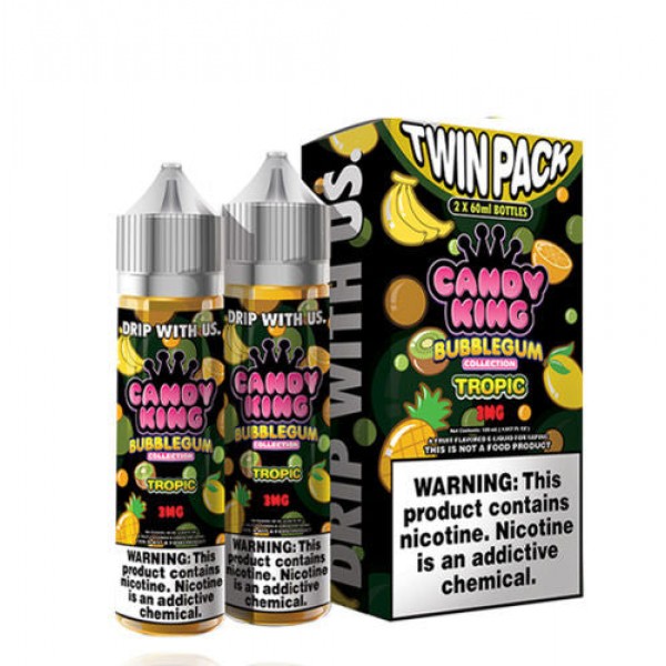 Tropic by Candy King Bubblegum Collection Twin Pack 120ml