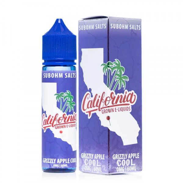 Grizzly Apple COOL by California Grown Sub-Ohm Salt 60ml