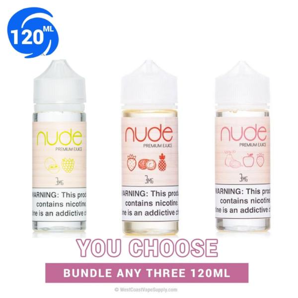 Nude Vape Juice Pick 3 Bundle 120ml (360ml)