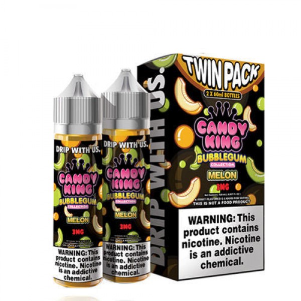 Melon by Candy King Bubblegum Collection Twin Pack 120ml