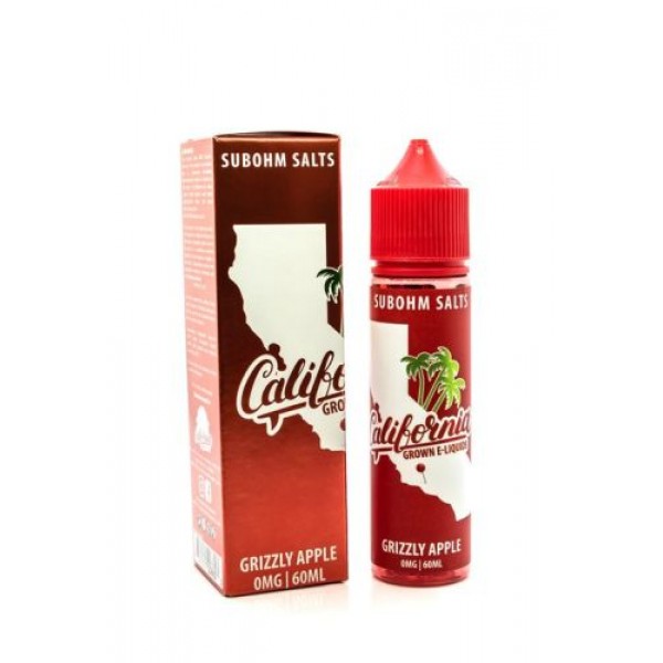 Grizzly Apple by California Grown Sub-Ohm SALTS 60ml