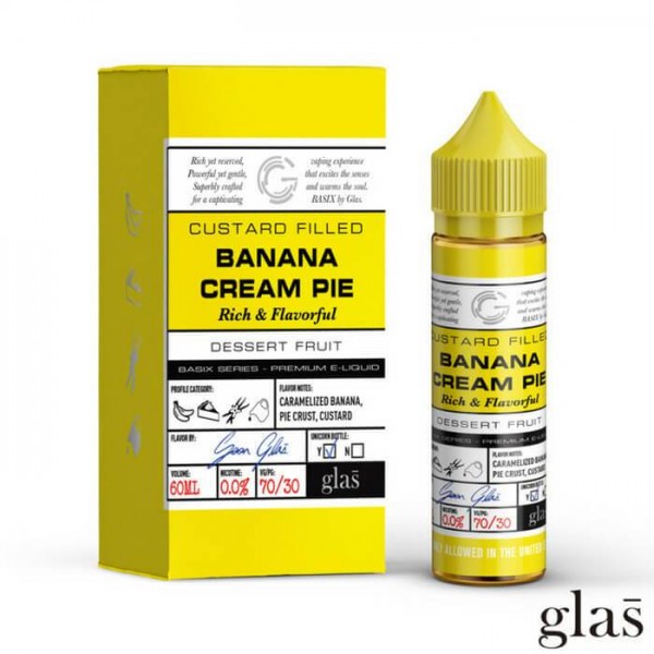 Banana Cream Pie by GLAS Basix Eliquid 60ml