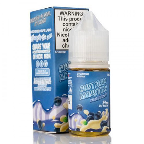 Custard Monster Blueberry by Jam Monster Salt 30ml