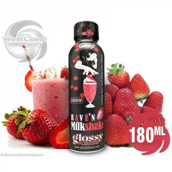 Rave'n Strawberry Milkshake by Glossy Flavors 180ml
