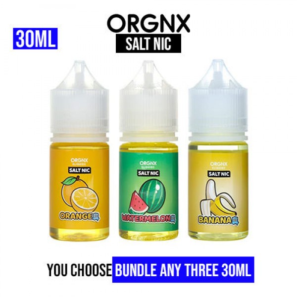 ORGNX Salt Nic 30mL Pick 3 Bundle (90mL)