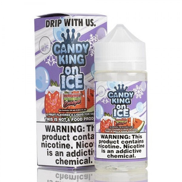 Strawberry Watermelon Bubblegum On Ice Ejuice by Candy King 100ml