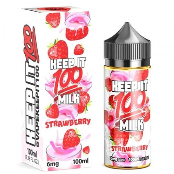 Berry Au Lait (Strawberry Milk) by Keep It 100 100ml