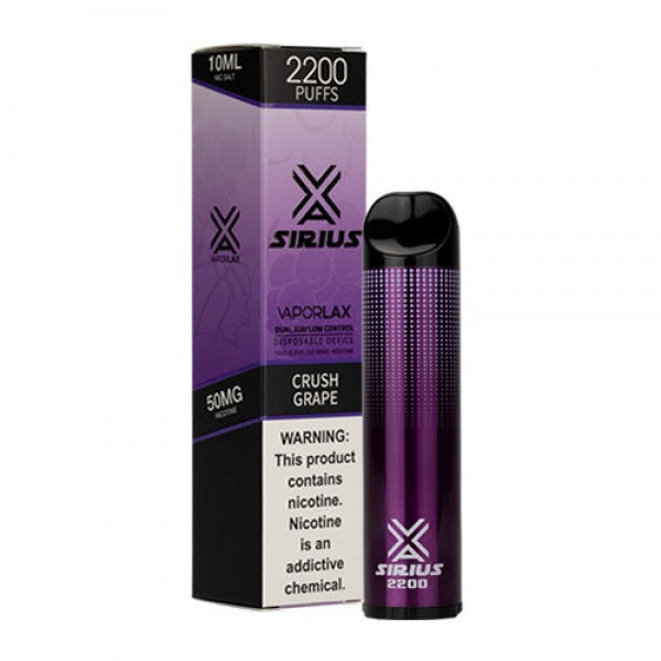 VaporLax Sirius Disposable Vape 2200 Puffs (Choose Flavor)