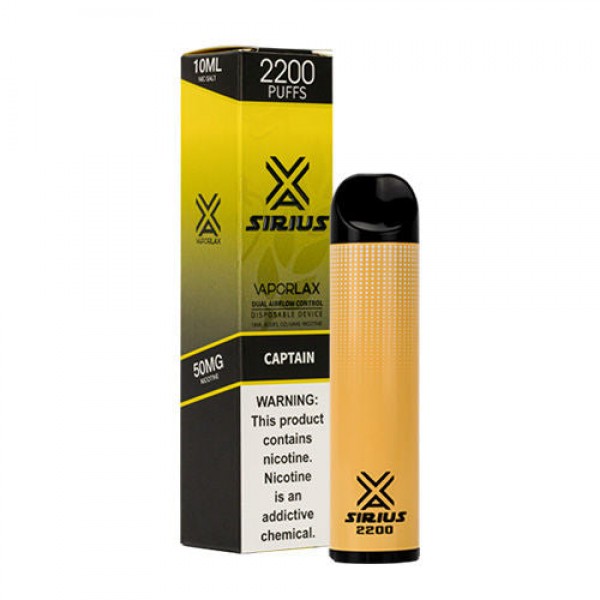 VaporLax Sirius Disposable Vape 2200 Puffs (Choose Flavor)