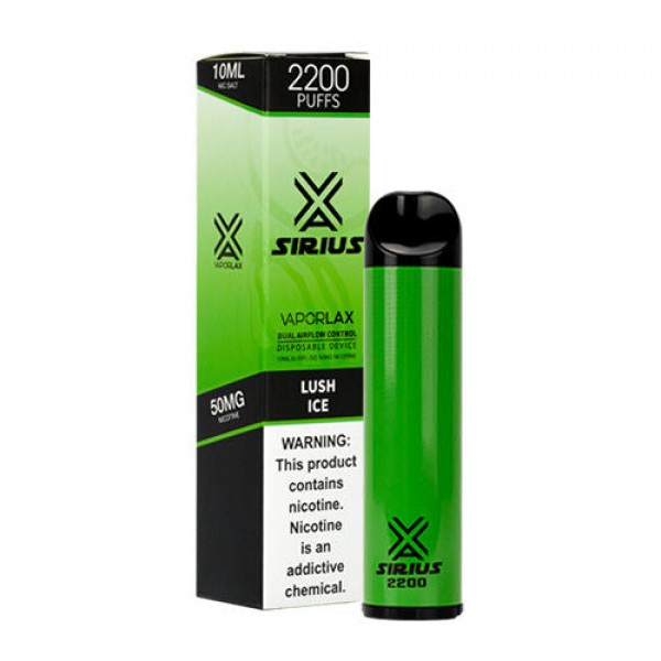 VaporLax Sirius Disposable Vape 2200 Puffs (Choose Flavor)