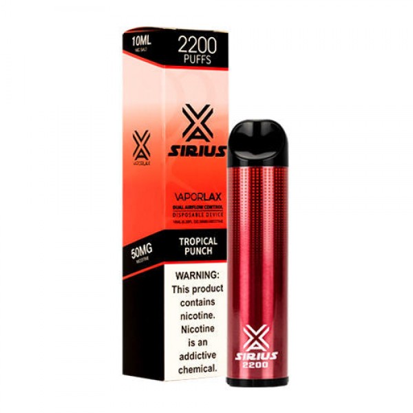 VaporLax Sirius Disposable Vape 2200 Puffs (Choose Flavor)