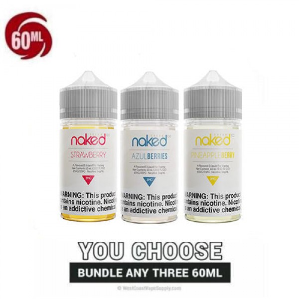 Naked Vape Juice Cream Pick 3 Bundle (180ml)